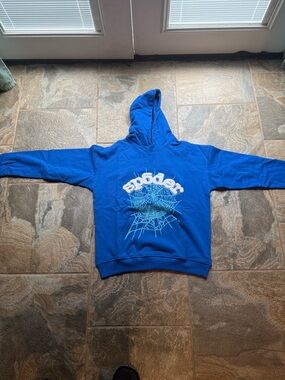 Blue Sp5der Hoodie